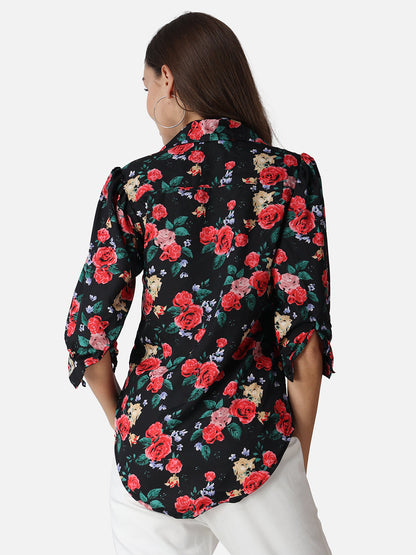 SCORPIUS Floral Printed Classic Fit Casual Shirt