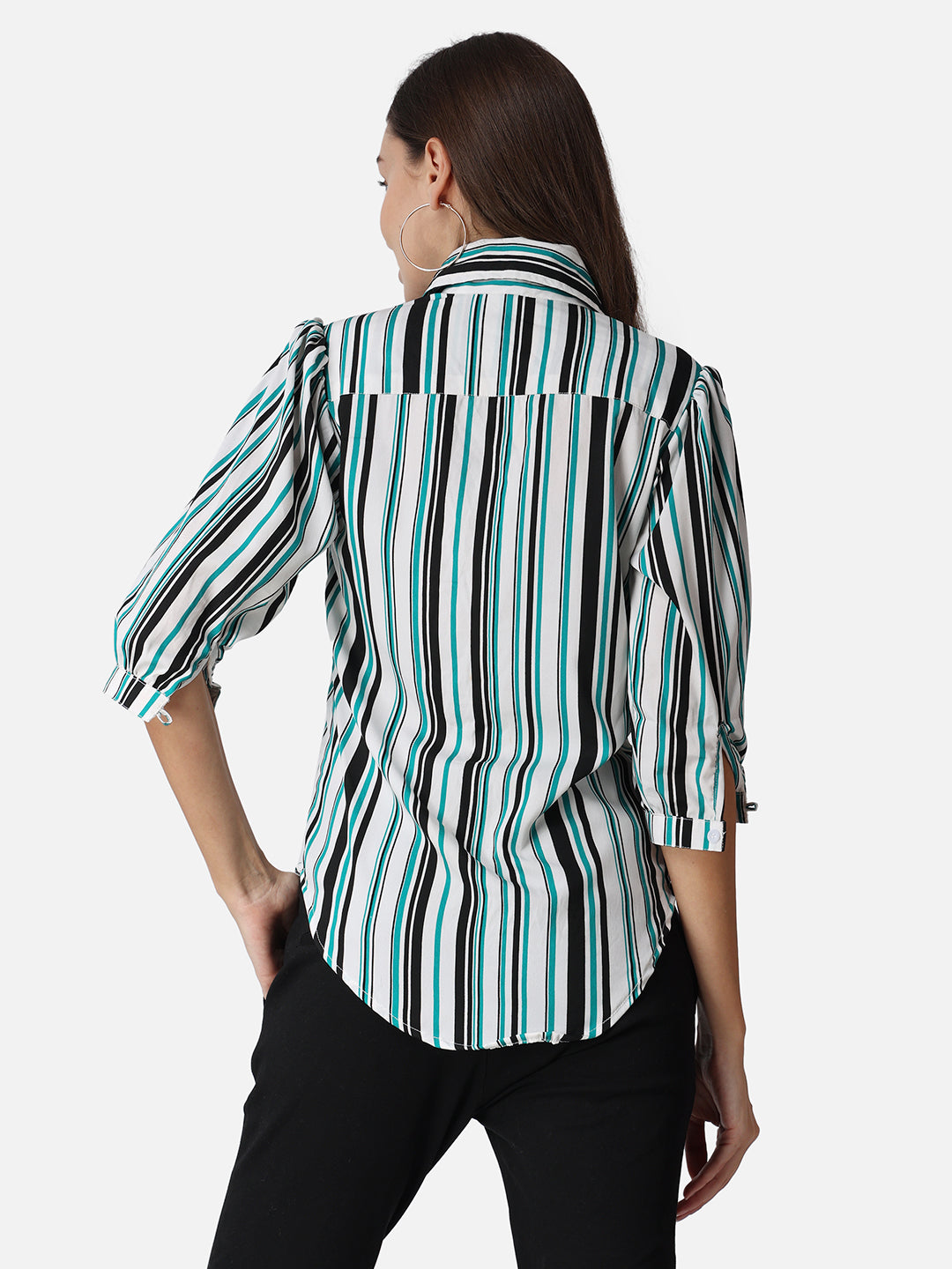 SCORPIUS Striped Classic Fit Casual Shirt