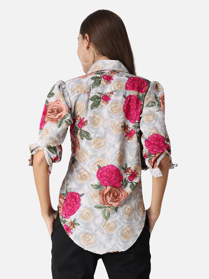 SCORPIUS Floral Printed Casual Shirt