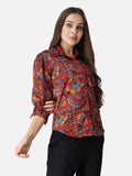 SCORPIUS Ethnic Motifs Printed Classic Fit Casual Shirt