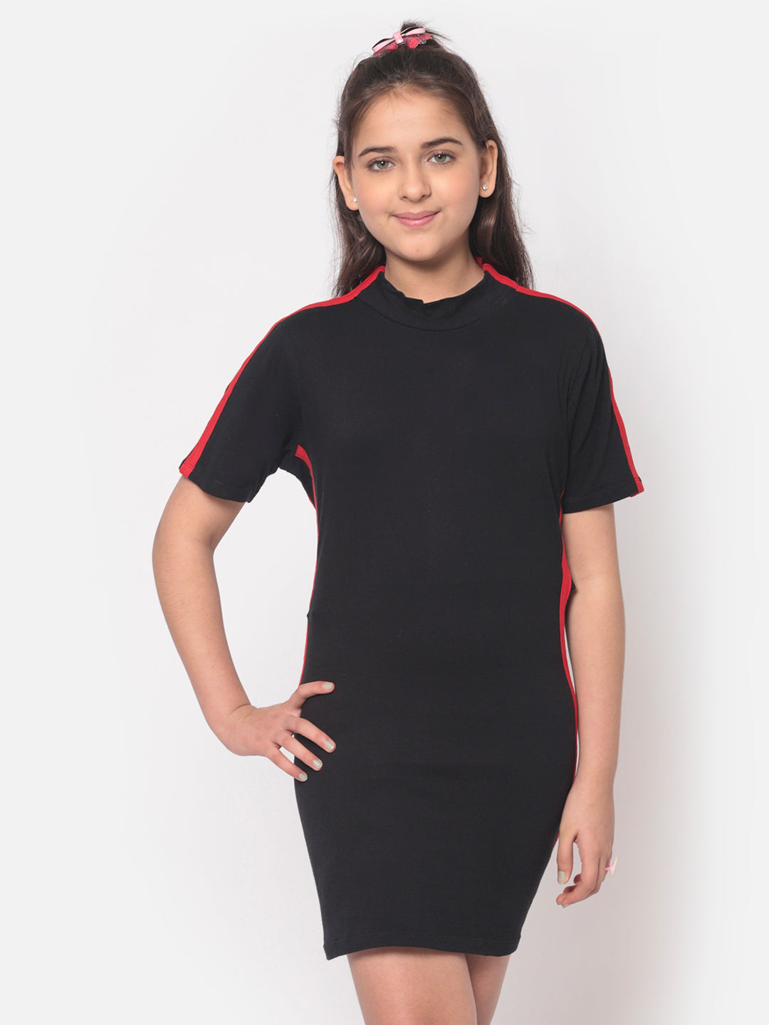 MINOS Black Sheath Dress