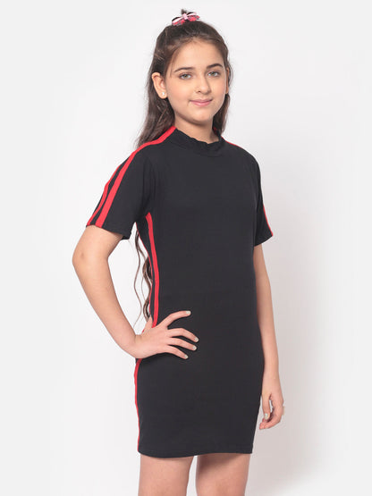 MINOS Black Sheath Dress