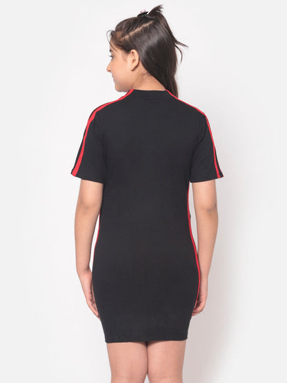 MINOS Black Sheath Dress