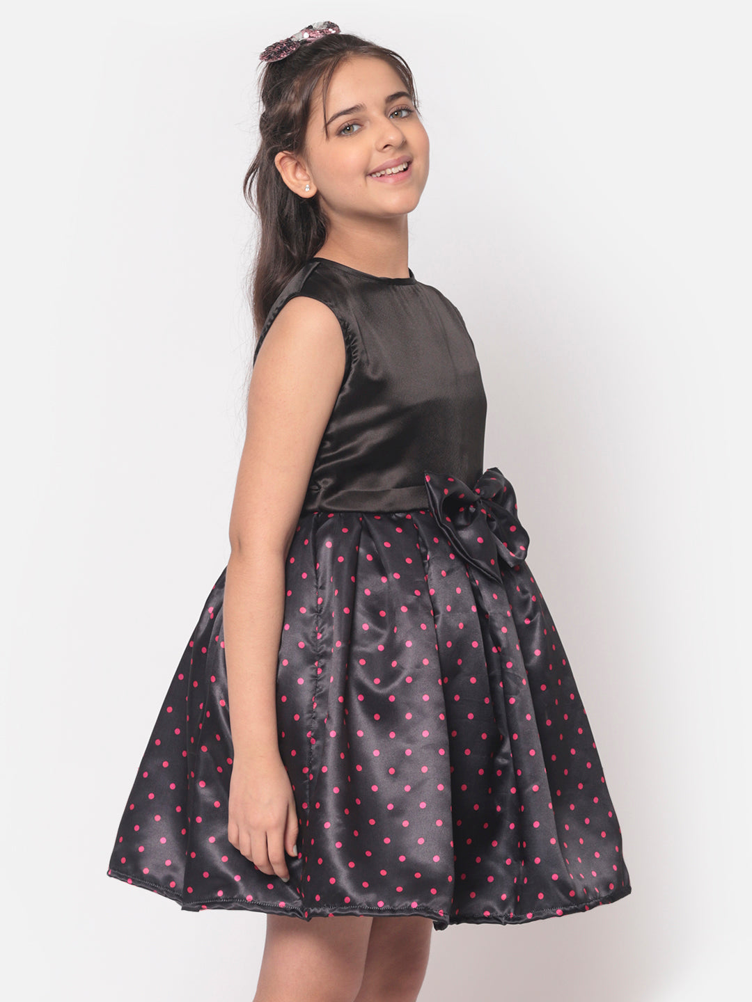 MINOS Floral Satin Dress