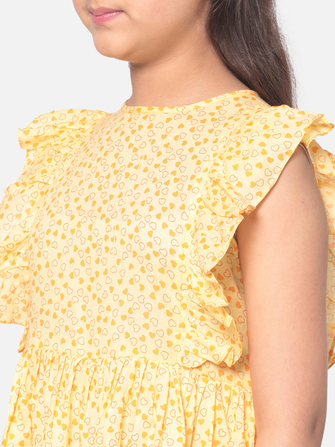 MINOS Yellow Printed Dress