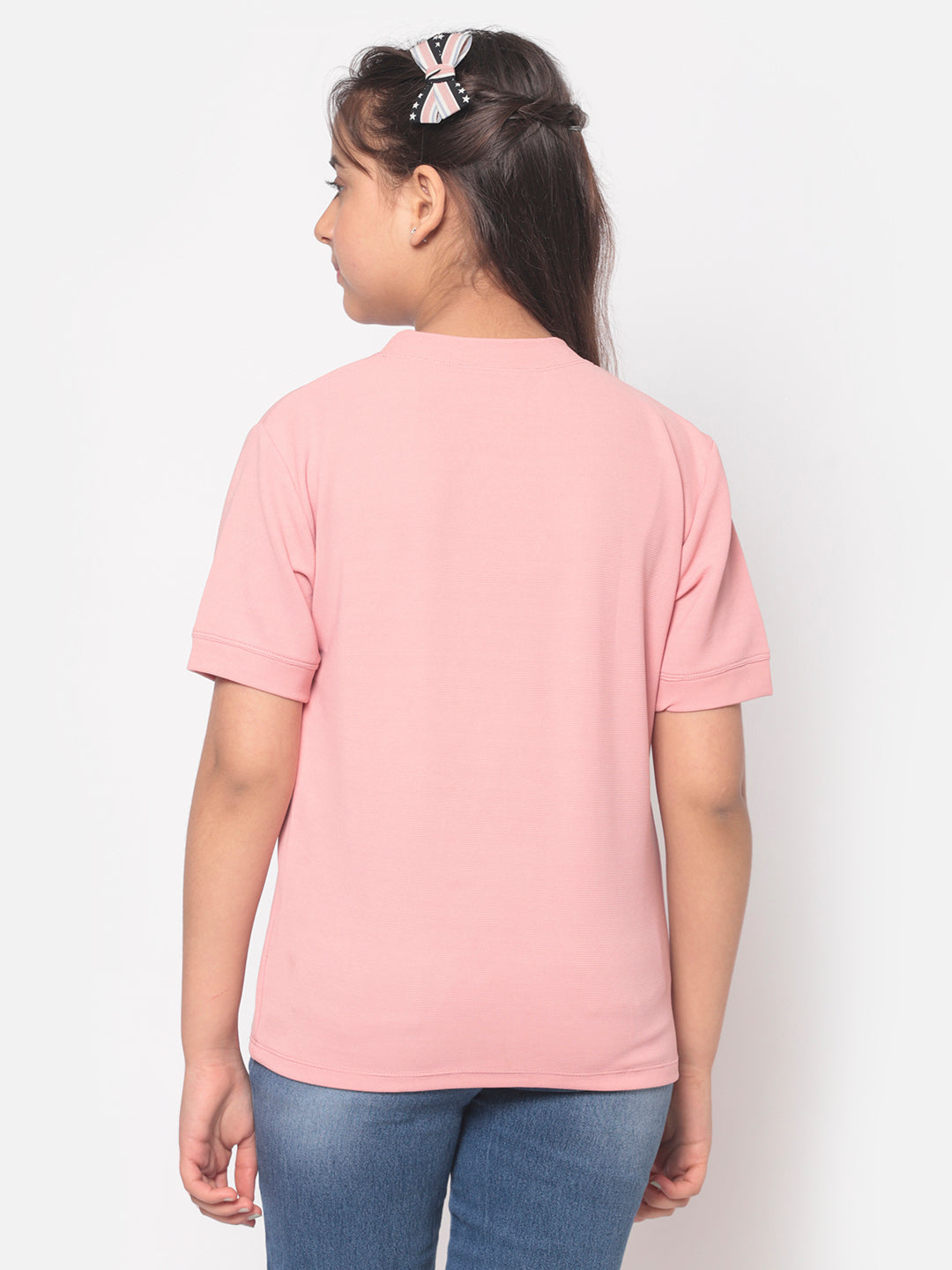 MINOS Solid Pink Top