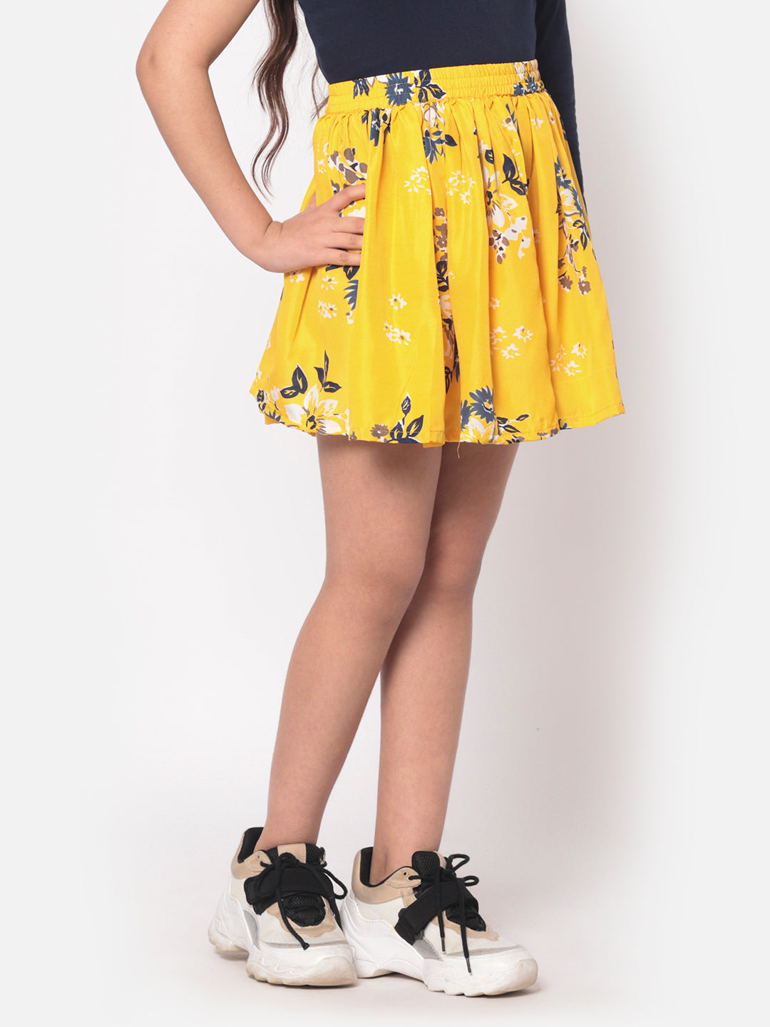MINOS Yellow floral Skirt
