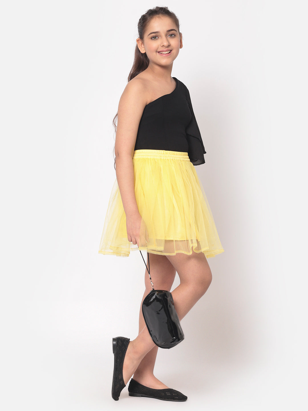 MINOS Lime Net Skirt