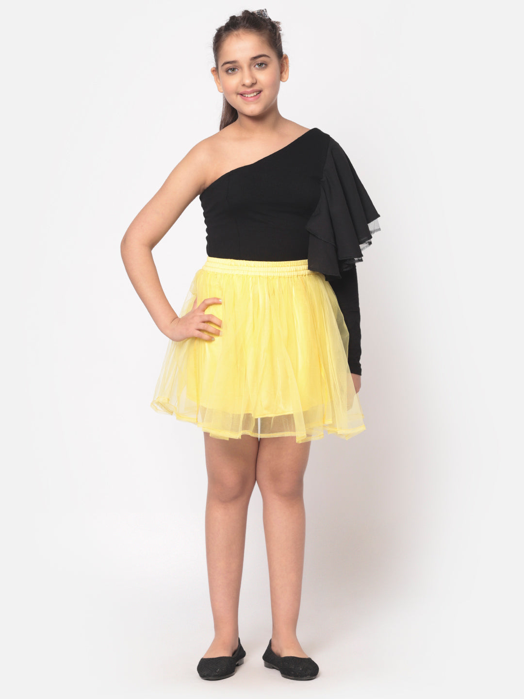 MINOS Lime Net Skirt