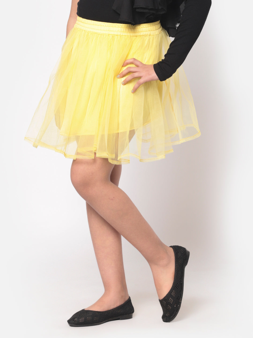 MINOS Lime Net Skirt