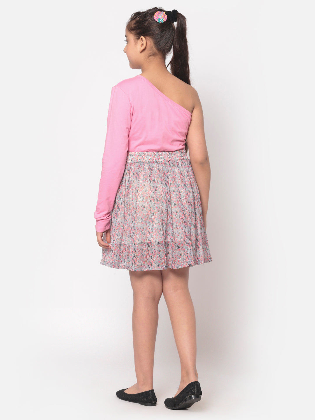 MINOS Printed Lilac Skirt