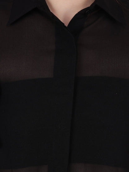 Black Solid Shirt