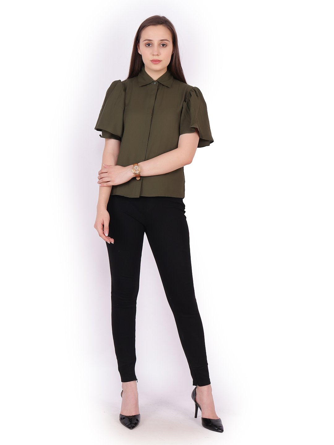 Solid Olive Shirt