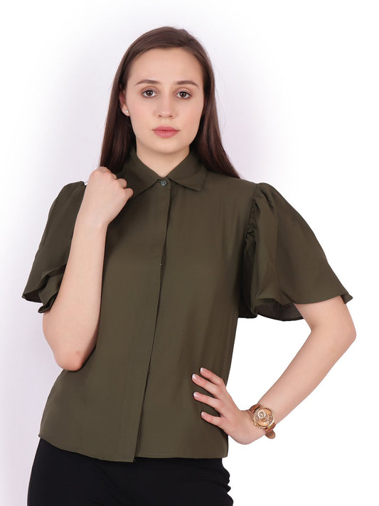 Solid Olive Shirt