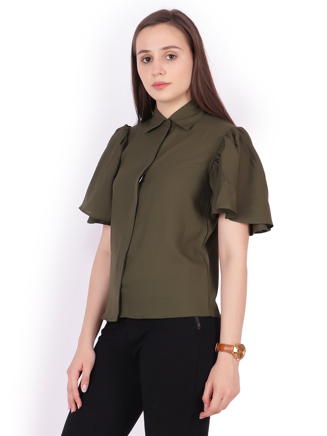 Solid Olive Shirt