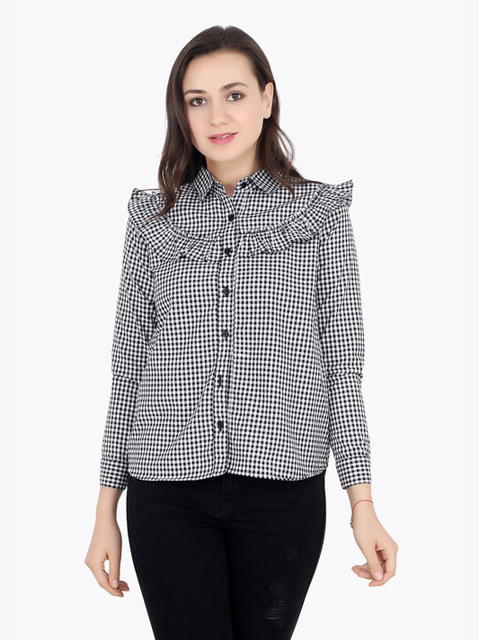 Black Checkered Shirt