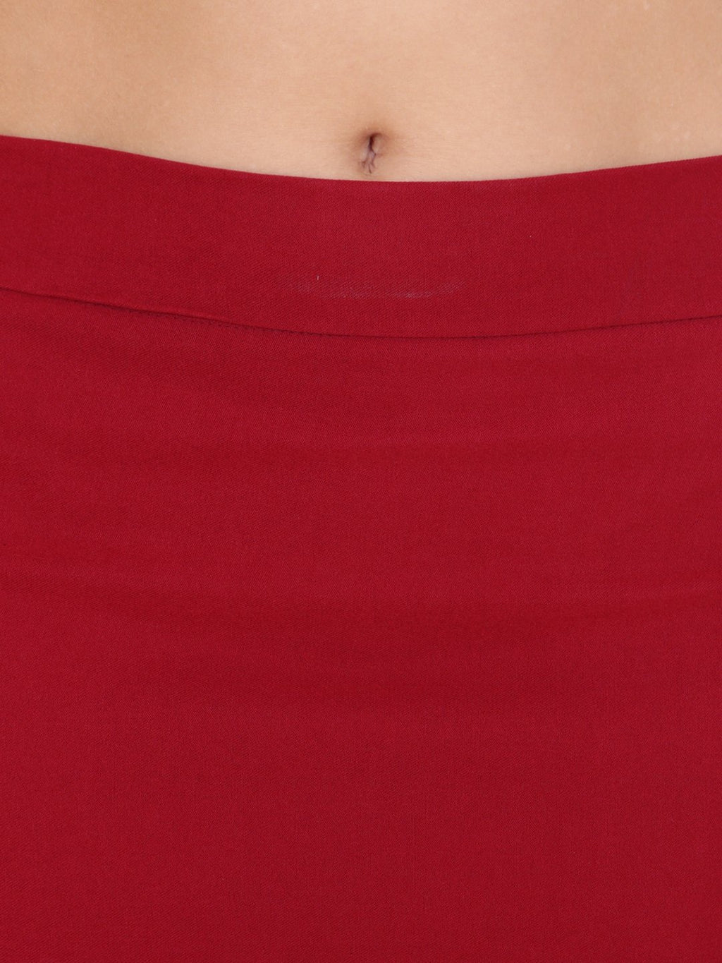 Maroon Solid Skirt