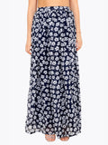 Navy Printed Skirt