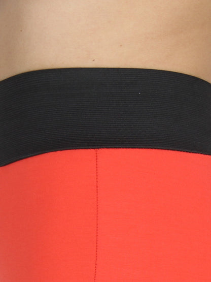 Orange Solid Jeggings