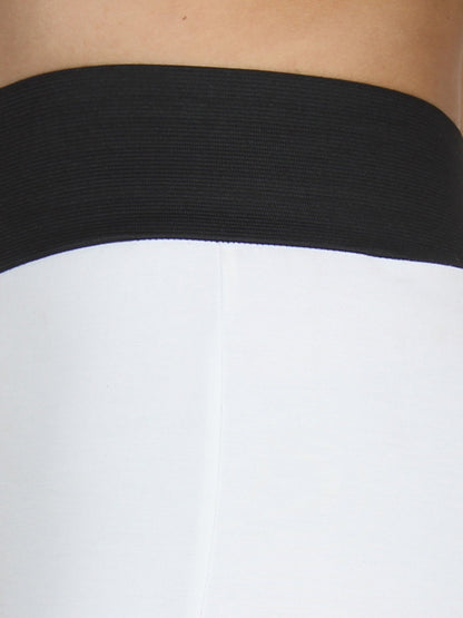 White Solid Jeggings