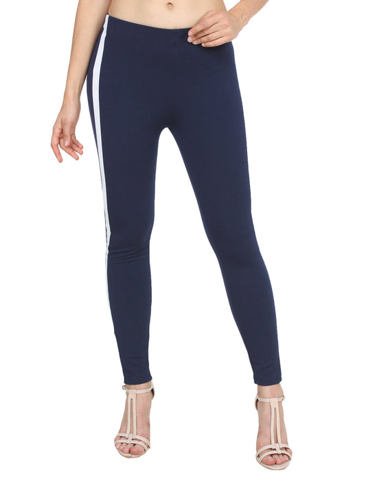 Navy Solid Jeggings