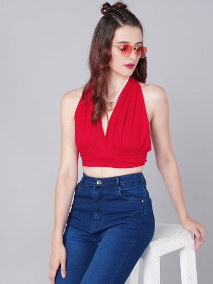 Red Halter Top