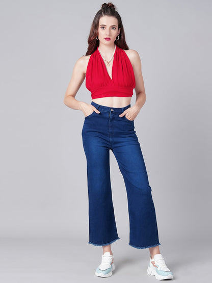Red Halter Top