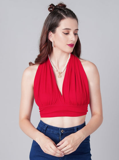 Red Halter Top