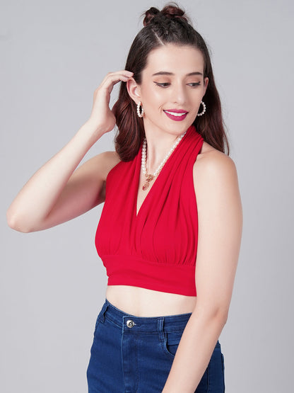 Red Halter Top
