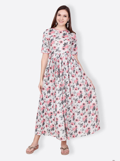 SCORPIUS GREY PRINTED KURTA