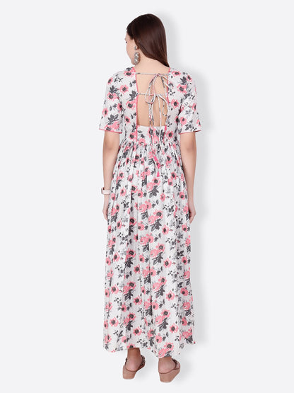 SCORPIUS GREY PRINTED KURTA