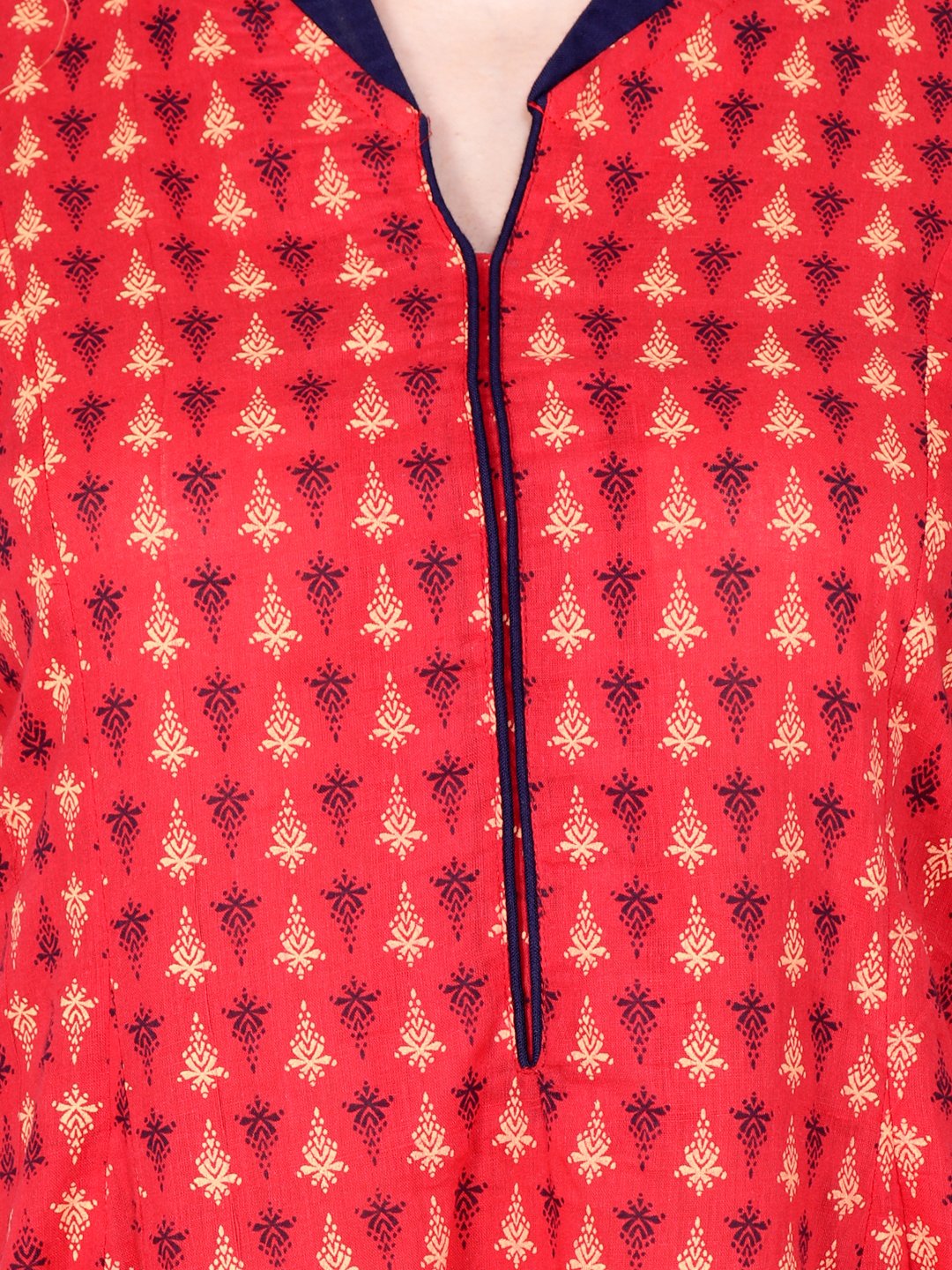 SCORPIUS RED PRINTED KURTA SET