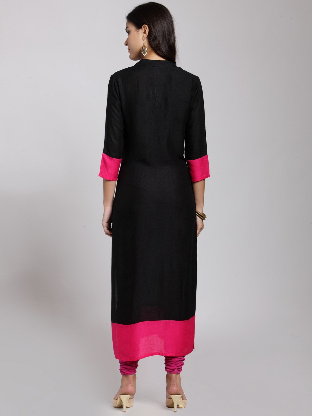 Black Solid Kurti