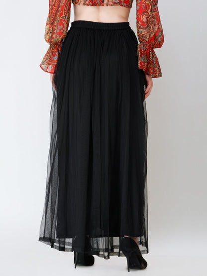 SCORPIUS Black Net Longskirt