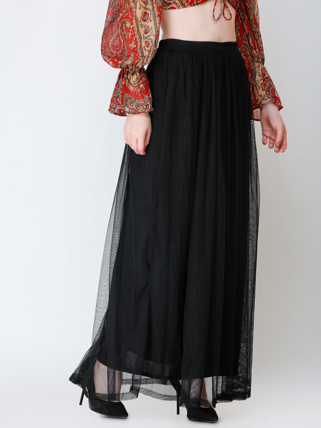 SCORPIUS Black Net Longskirt