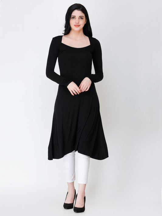 SCORPIUS Black hosery long top