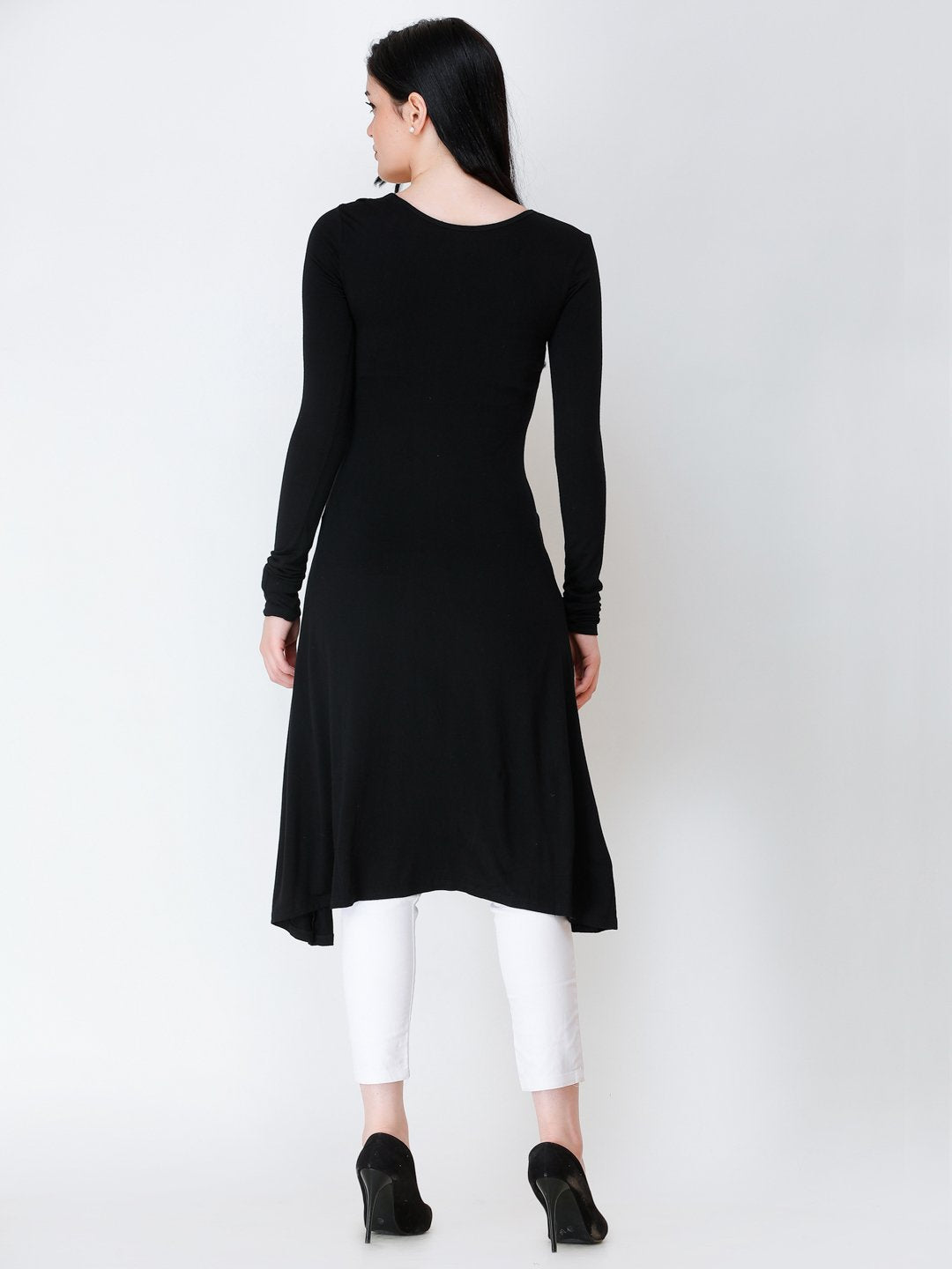 SCORPIUS Black hosery long top