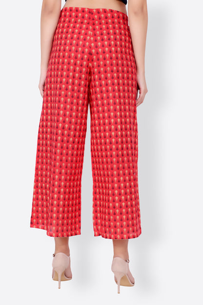 SCORPIUS red printed pallazo