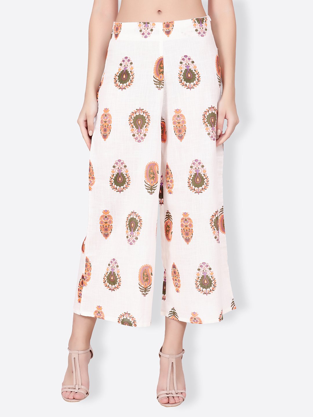 SCORPIUS white printed pallazo