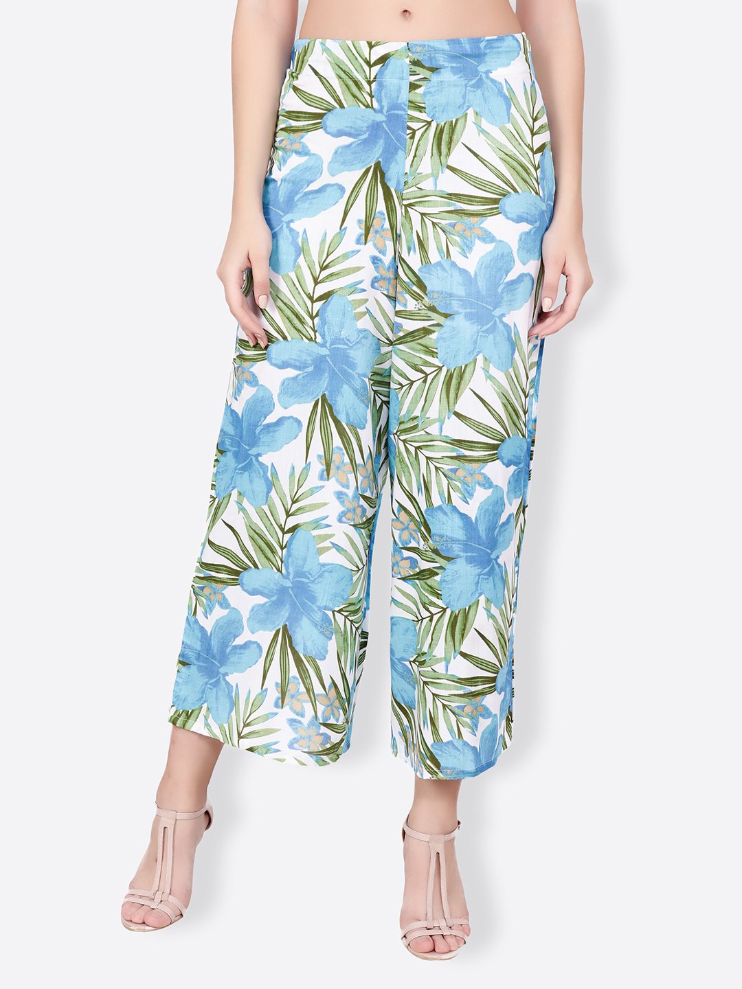 SCORPIUS blue printed pallazo
