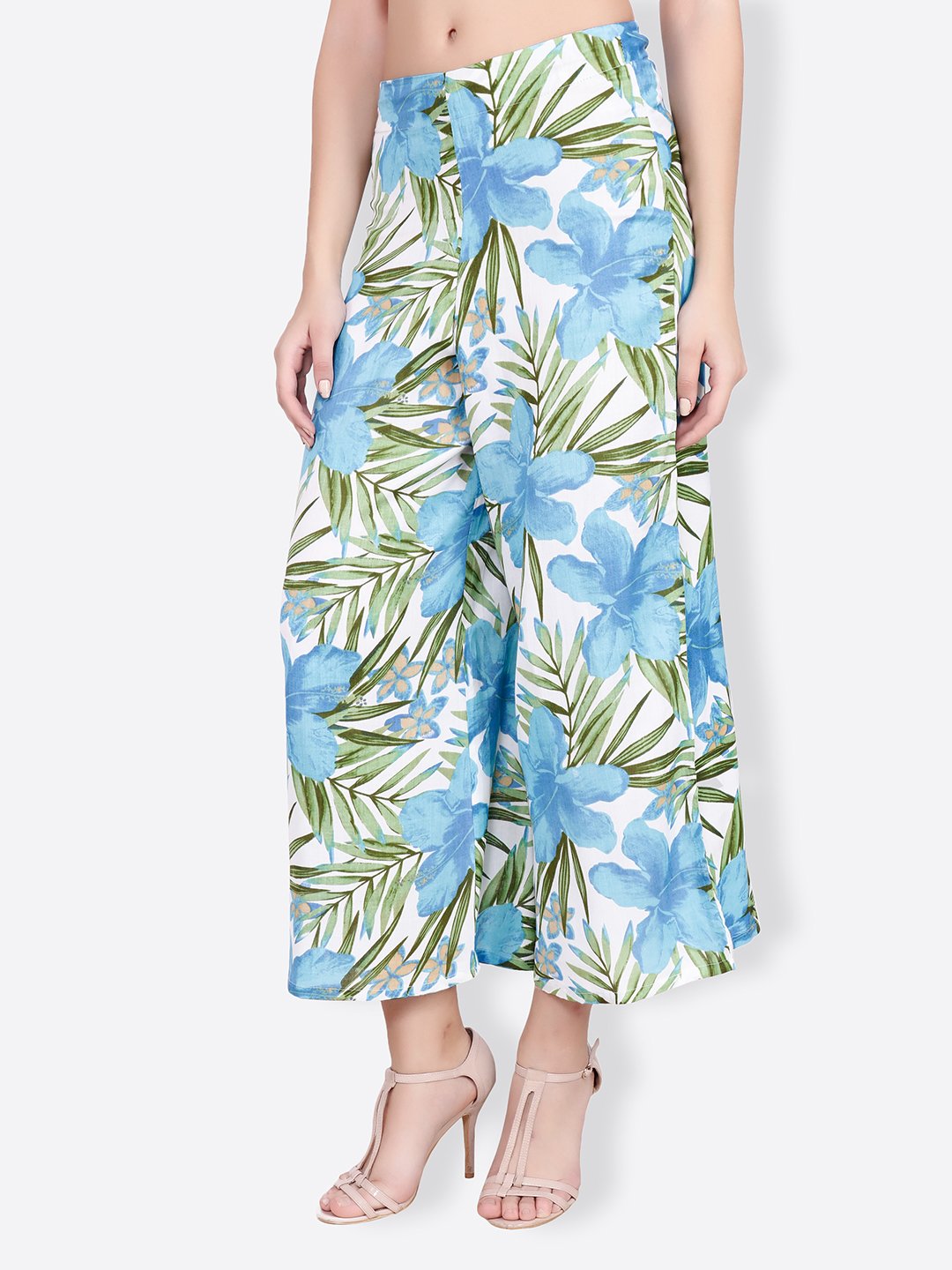 SCORPIUS blue printed pallazo