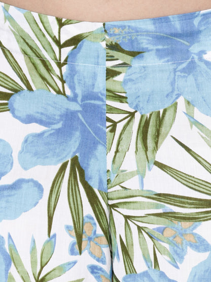 SCORPIUS blue printed pallazo