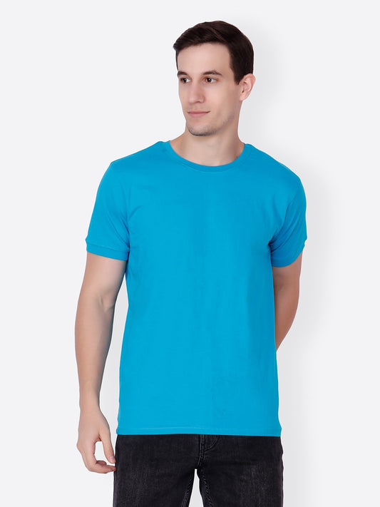 Blue Solid Tshirt