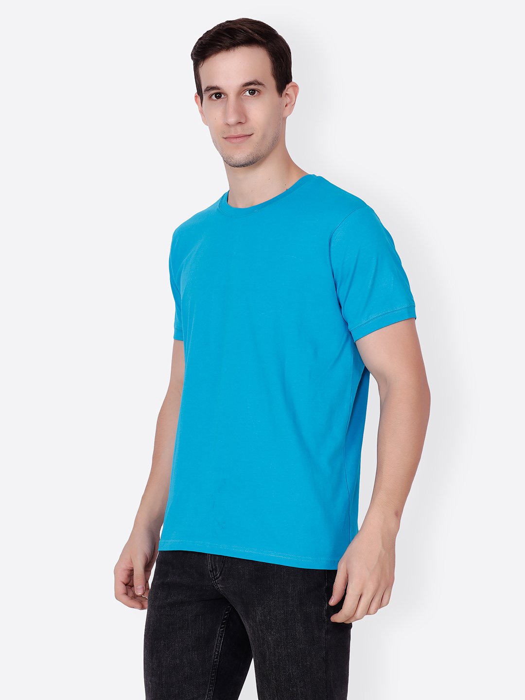 Blue Solid Tshirt