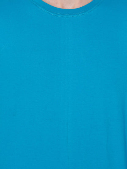 Blue Solid Tshirt