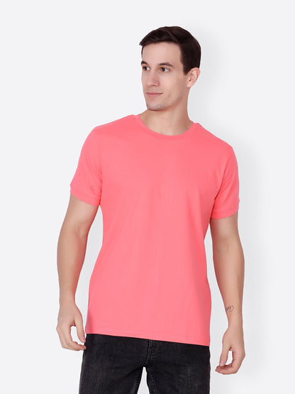 Coral Solid Tshirt