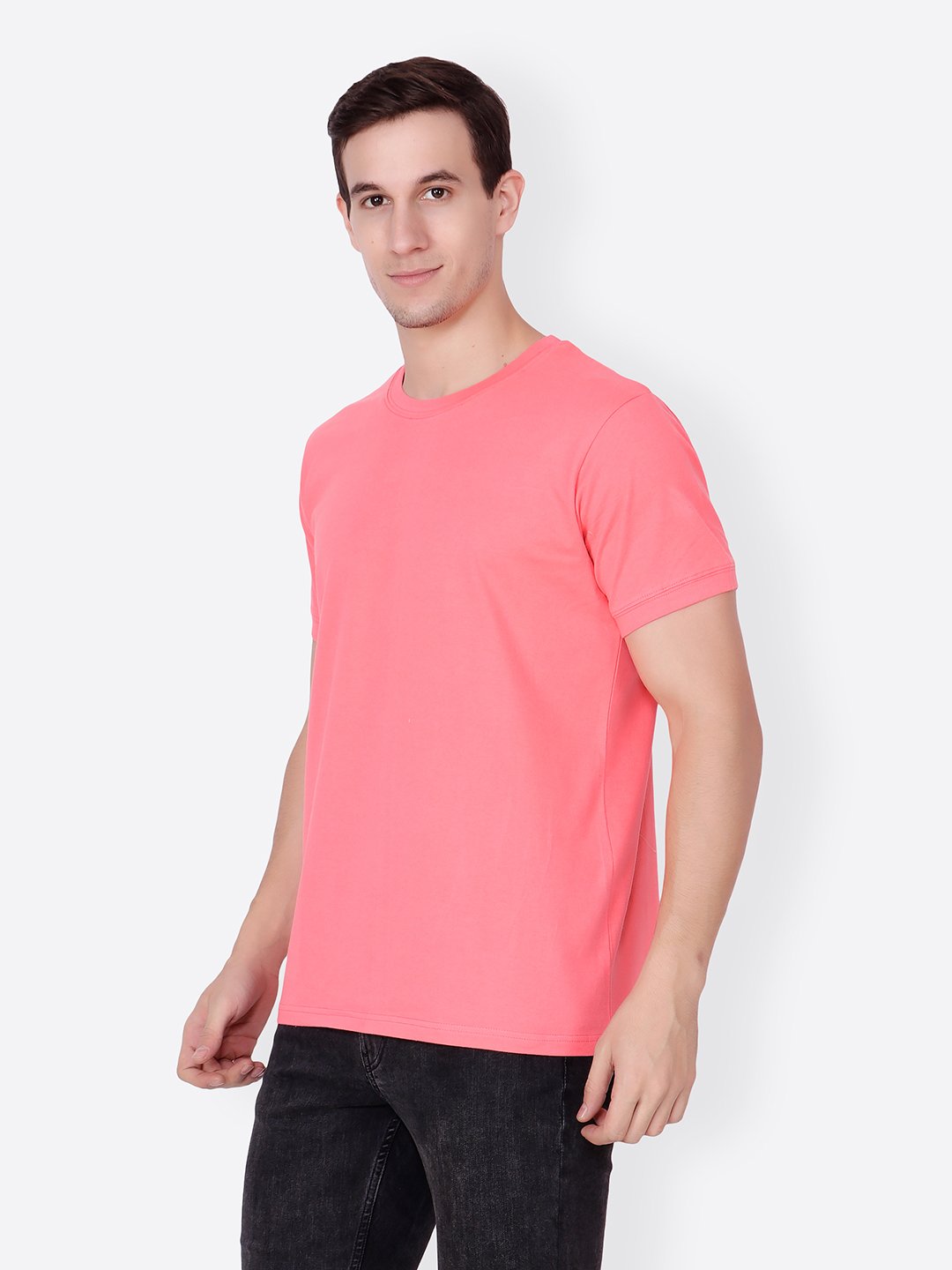 Coral Solid Tshirt