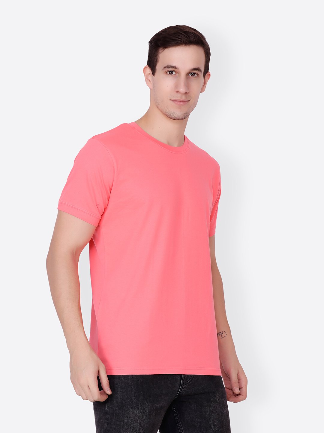 Coral Solid Tshirt