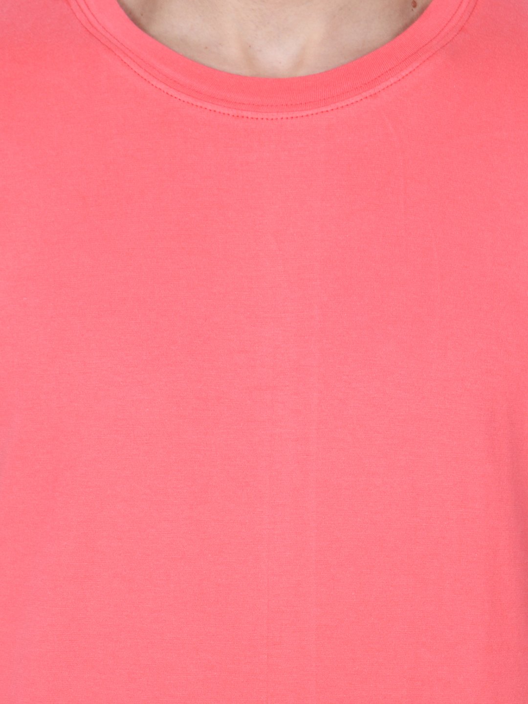 Coral Solid Tshirt