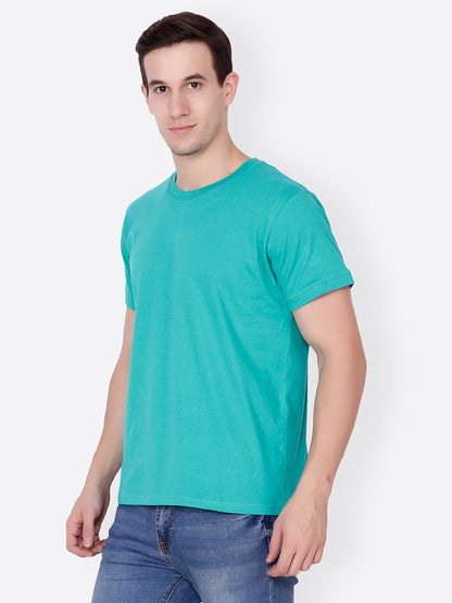 Green Solid Tshirt